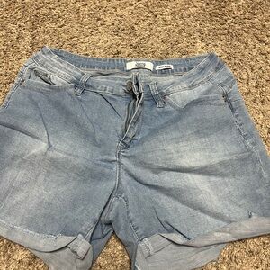 Women's Light Blue Denim Shorts